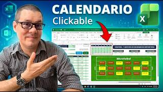 Cómo Crear un Calendario Clickable en cualquier Excel - Reserva de Escenarios Deportivos