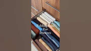 How to fold tops for drawers #folding #organization #home #howto #hack