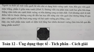 Sở Hải Dương: Người ta thiết kế một mẫu gạch lát nền nhà có dạng hình vuông cạnh 4dm. Bốn góc viên