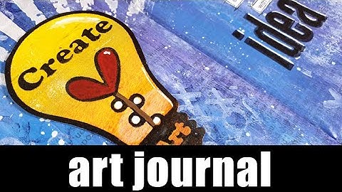 art journal | using foam stamps