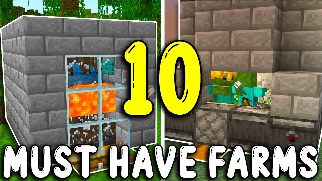 DONT MISS OUT ON THESE 10 FARMS!! Minecraft Bedrock 1.20 - YouTube