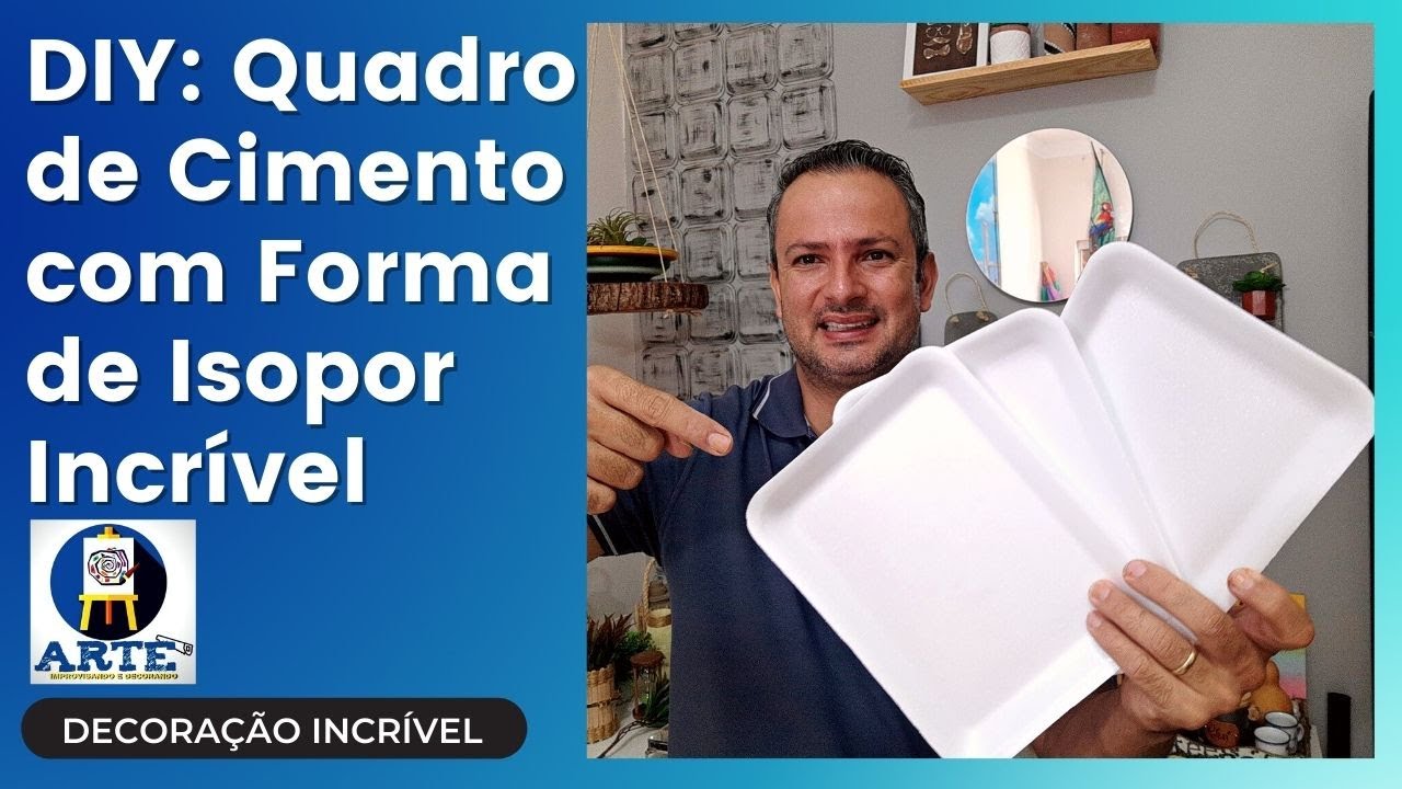 Сделай сам: как сделать цементные плиты из пенополистирола Супер простая идея и красивое украшение.