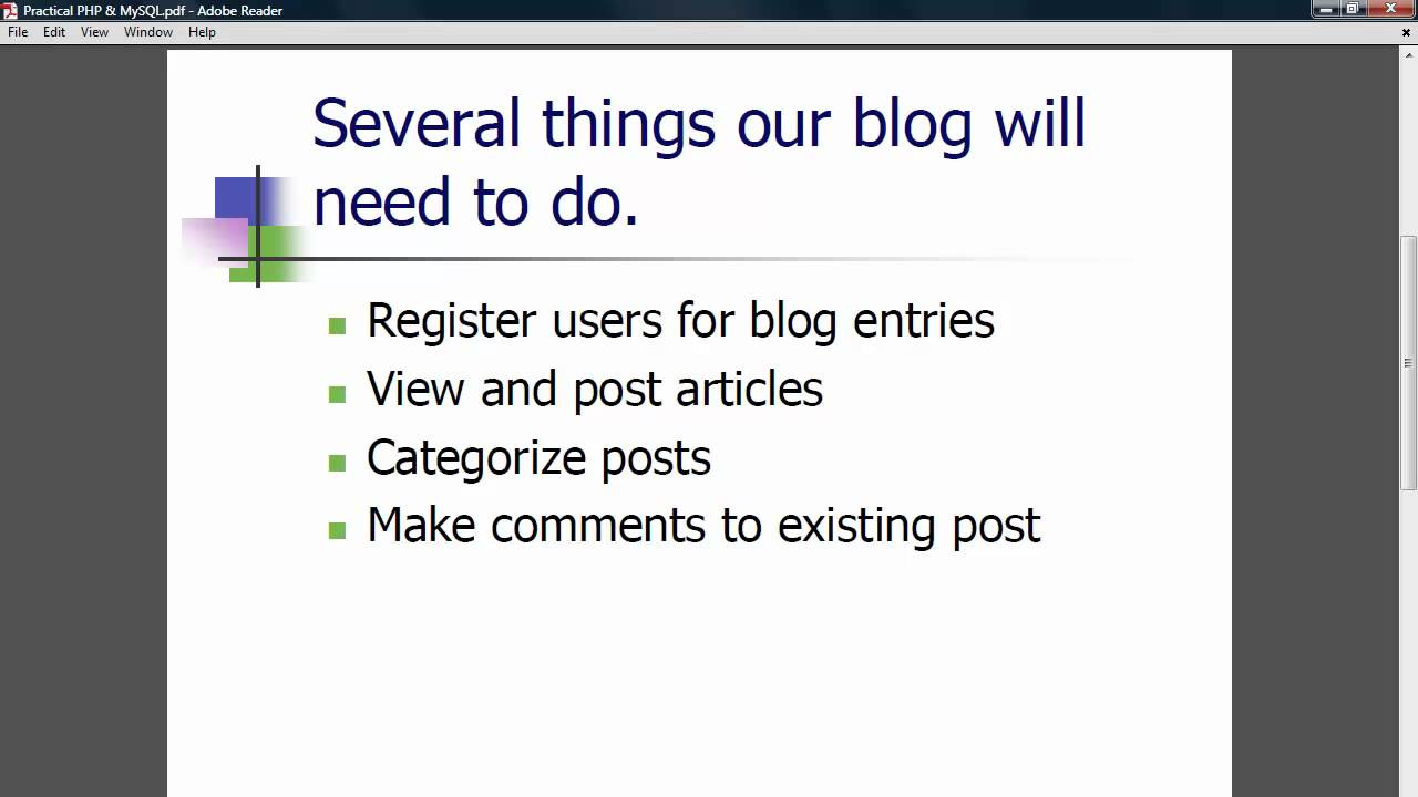 Creating A Blog System With PHP & MySQL: Part Intro