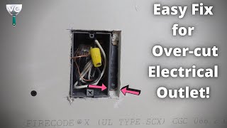 How to Repair Overcut Electrical Outlet!