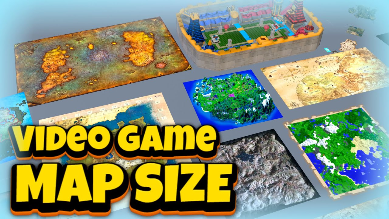 🕹️ VIDEO GAME MAP Size Comparison (REAL SCALE) 🎮 