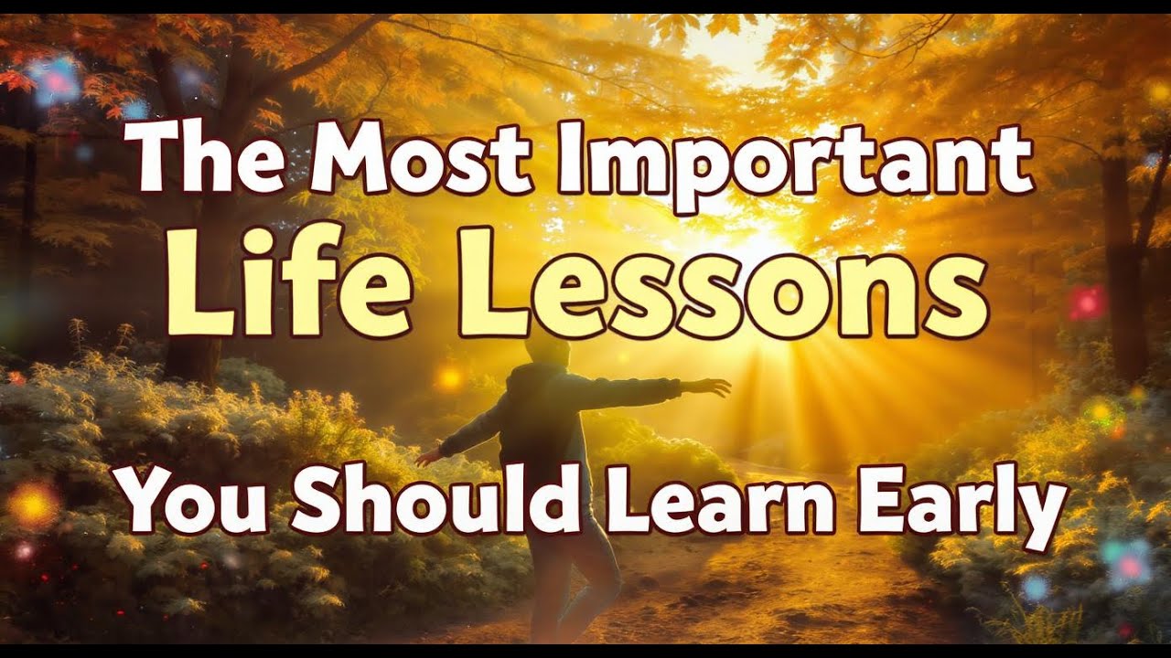 The Most Important Life Lessons You Should Learn Early - YouTube