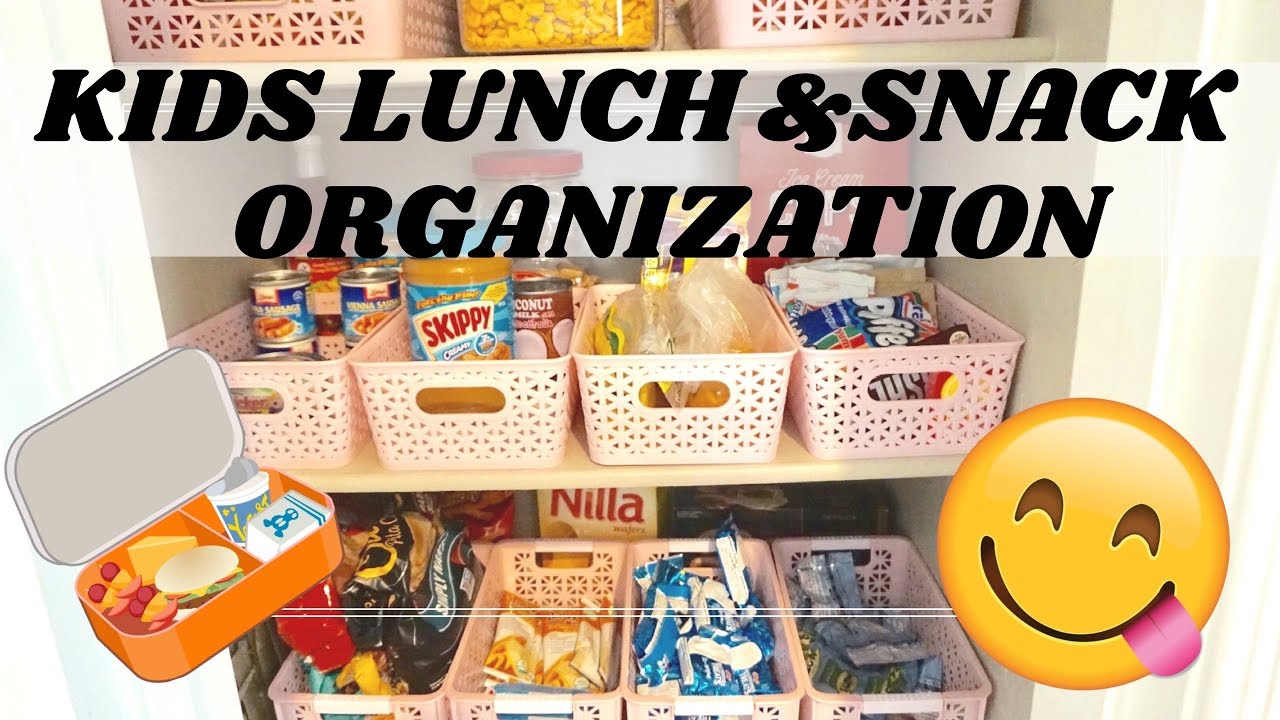 KIDS LUNCH & SNACK ORGANIZATION (Small Pantry Organization)