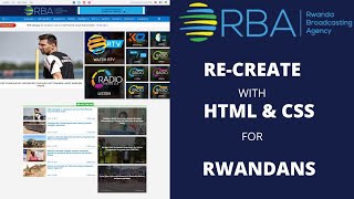 RBA Clone using HTML & CSS in KINYARWANDA
