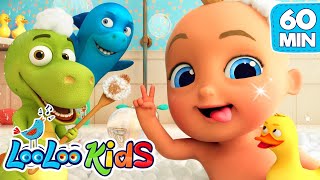 Bath Song + More | 2 Hours of Splashing Fun Songs | Loo Loo Kids SingAlong