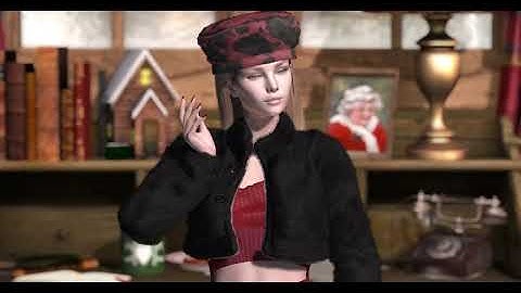 SANTA CLAUS DESK with MOVE! Animations Cologne - Jelina Pose Dance Loops...