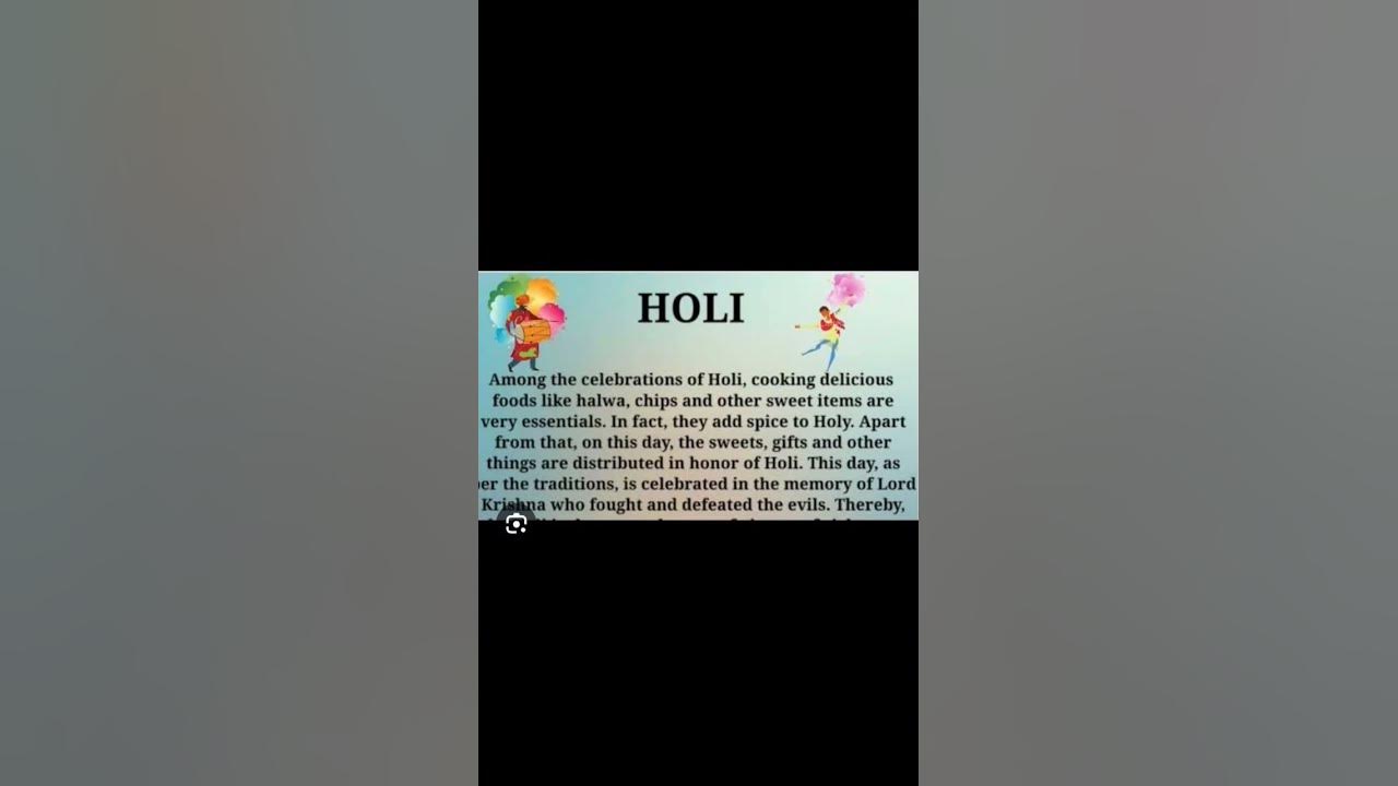 my favorite festival holi