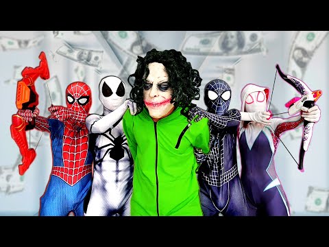 TEAM SPIDER-MAN Nerf War vs BAD GUY TEAM || Rescue The Police From JOKER ( Epic Live Action )