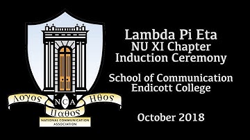 2018 Lambda Pi Eta Induction Ceremony