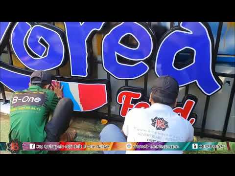 Video [B-One] - Thi công bảng hiệu quảng cáo KOREA | Buôn Ma... - youtube