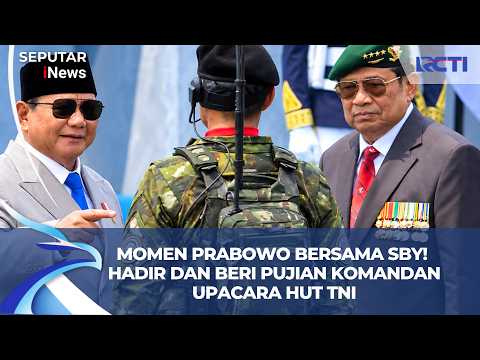 Momen Prabowo Puji Komandan Upacara HUT ke-81 TNI di Depan SBY