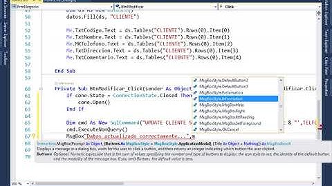 Actualizar y Eliminar Registro Con Visual basic.net y SQL.