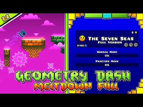The Seven Seas Full Version All Secret Coins Geometry Dash Full Meltdown By SlothBlock 