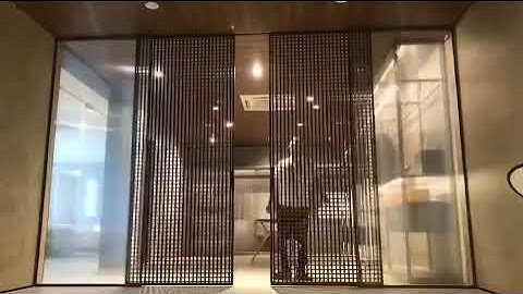 Linear magnetic drive automatic sliding door opener can be easily open by hand.