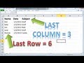 Excel VBA Basics #8 - Find the LAST ROW or COLUMN dynamically and clearing out your last report