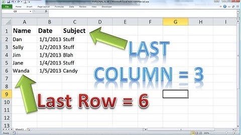 Excel VBA Basics #8 - Find the LAST ROW or COLUMN dynamically and clearing out your last report