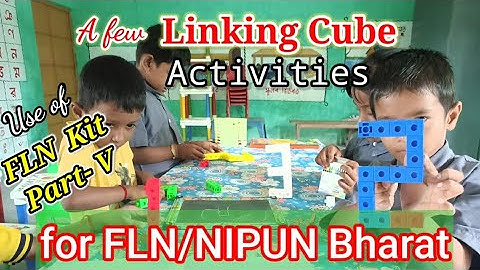 Linking Cube Activities with NIPUN Bharat theme song #FLN #KidsActivity #Robot #Letter #Number etc