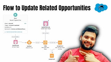 Record Trigger Flow om gerelateerde opportunities van een account bij te werken | Salesforce-stro...