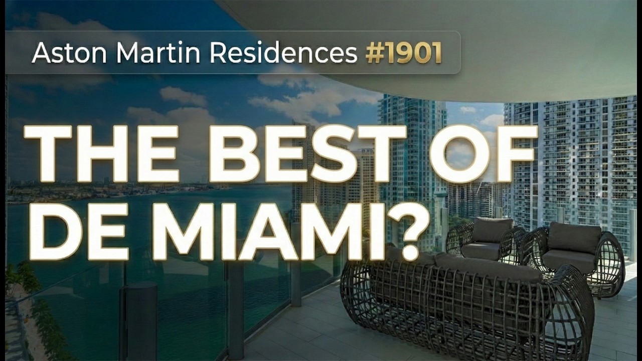 Aston Martin Residences Miami #1901 - Corner Unit - Biscayne Bay & City Views