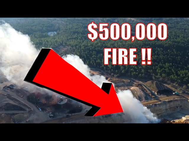 🔥 $500,000 FIRE 🔥 CAT D6 Fights Landfill Fire