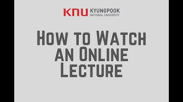 LMS Training   How to Watch an Online Lecture