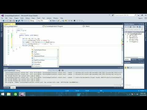 C# Program to find Fibonacci sequence