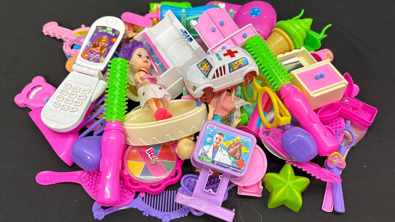 Unboxing Miniature Plastic Full Kitchen Set Collection | Toy Cooking Game | Kitchen Set Toy | Review