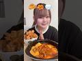 ほっともっとのチゲ鍋と唐揚げを爆食✨ #asmr #咀嚼音