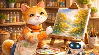 Painting with Lumi with Jazz | Cozy & Focus Video screenshot 5