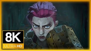 Arcane: Season 1 | Vi Saves Vander & Fights Silcos Gang | Fight Scene [1x3] (8K) (Remastered)