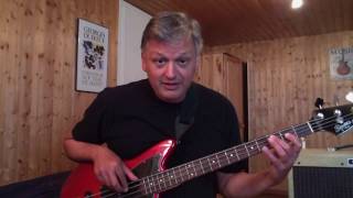 How to Play I Wanna Be Like You on Bass (Part 1)  - Jungle Book - Louis Prima - Mark66 chords