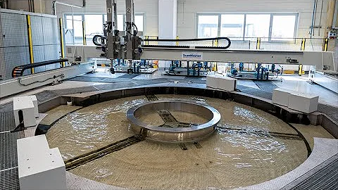 World's largest bearing rings UT immersion inspection system - ScanMaster Systems