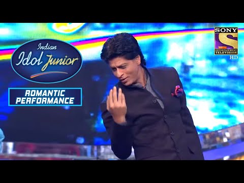 Shahrukh Khan ने सिखाए Nirvesh को कुछ Romantic Moves | Indian Idol Junior | Romantic Performance