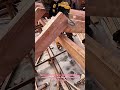 Pro Builder Uses Chainsaw To Quickly Trim Roof Beams #building #construction #skills #craft #how