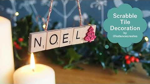 Scrabble Tile Tree Decoration | DIY Christmas Crafts