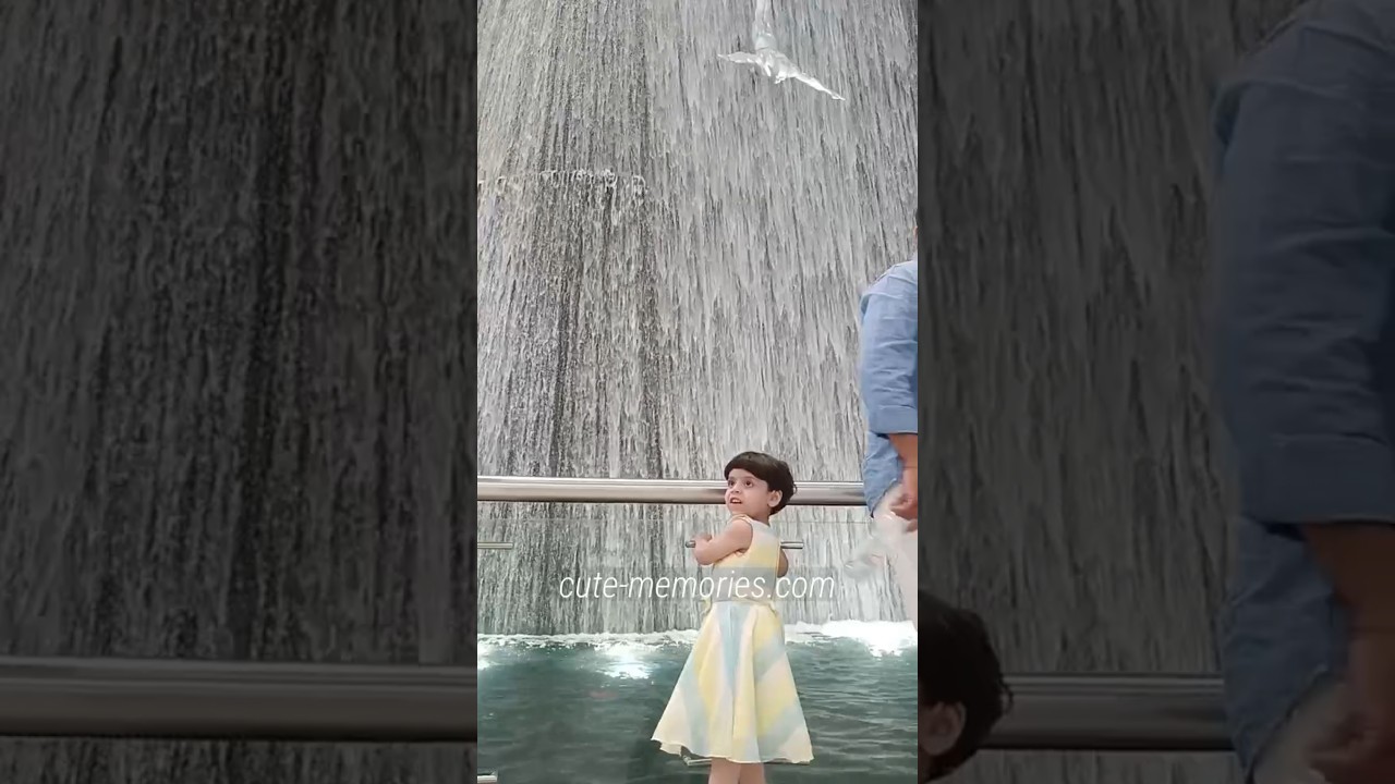 Big Boom 💥 Song - Dubai mall Human waterfall | #waterfall #dubaiwaterfall #dubaimall #dubaitourism
