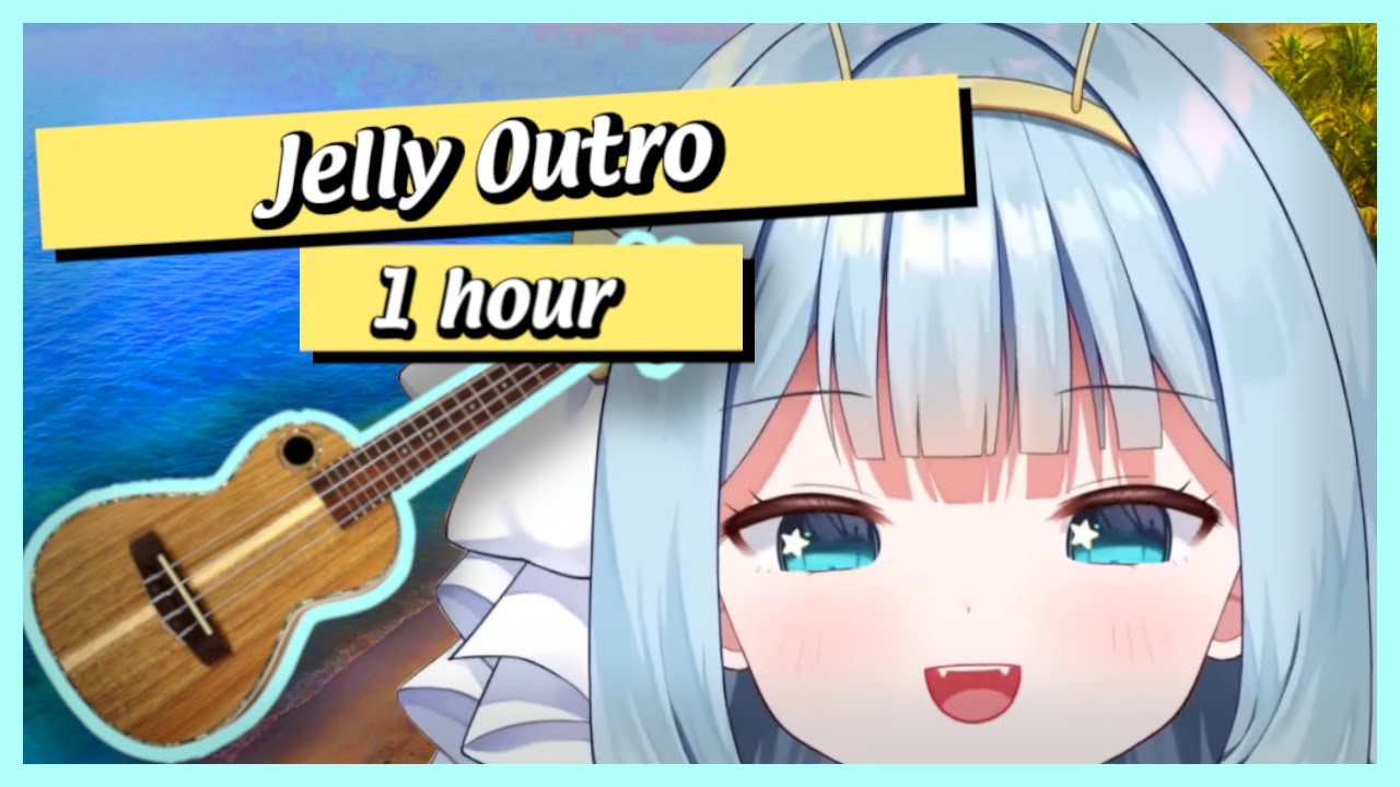 Jelly Ukulele Song with ocean sounds (No Ads) 1h [Phase Connect]