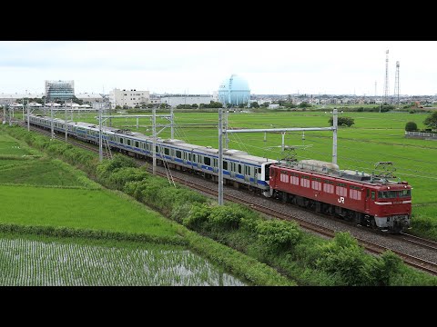 【汽笛あり•配給輸送】 EF81-140+常磐線E531系 10両 藤代～取手通過