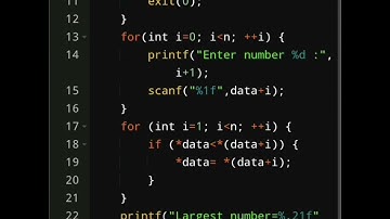 C Program to Find Largest Number Using Dynamic Memory Allocation In 50 X Speed 🥵 #education #shorts