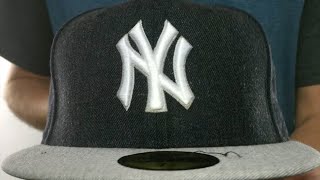 Yankees '2T-HEATHER ACTION' Navy-Grey Fitted Hat by New Era