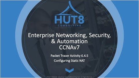 CCNAv7 - Enterprise Networking, Security, & Automation (ESNA) - Packet Tracer 6.4.5 - Cfg Static NAT