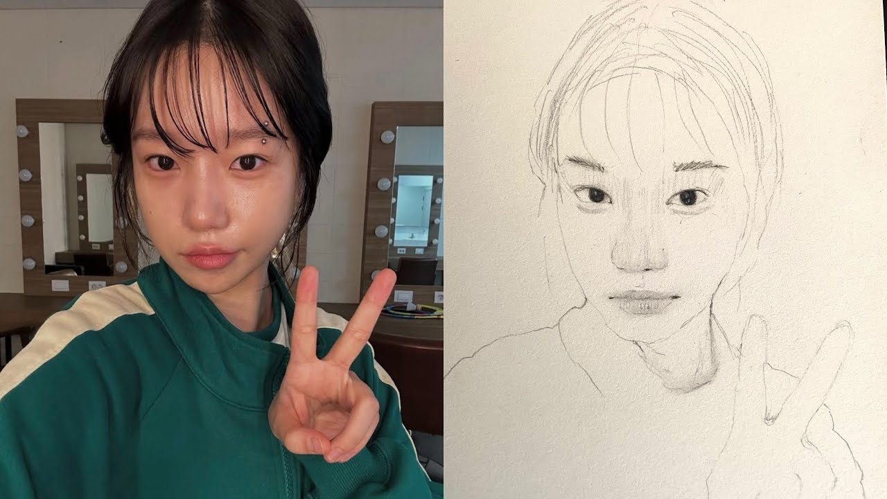 How to Draw Player 222 Jun hee From Squid Game season 3 | Step by step ...