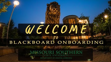 Blackboard Onboarding