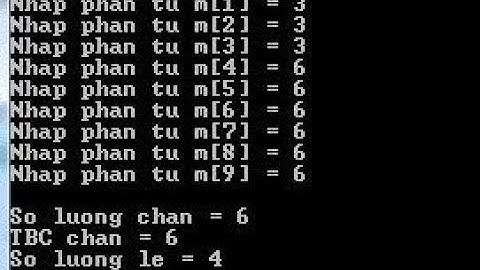 [Lập trình C] Nhập 10 số nguyên, đếm số lượng chẵn lẻ và tính trung bình cộng