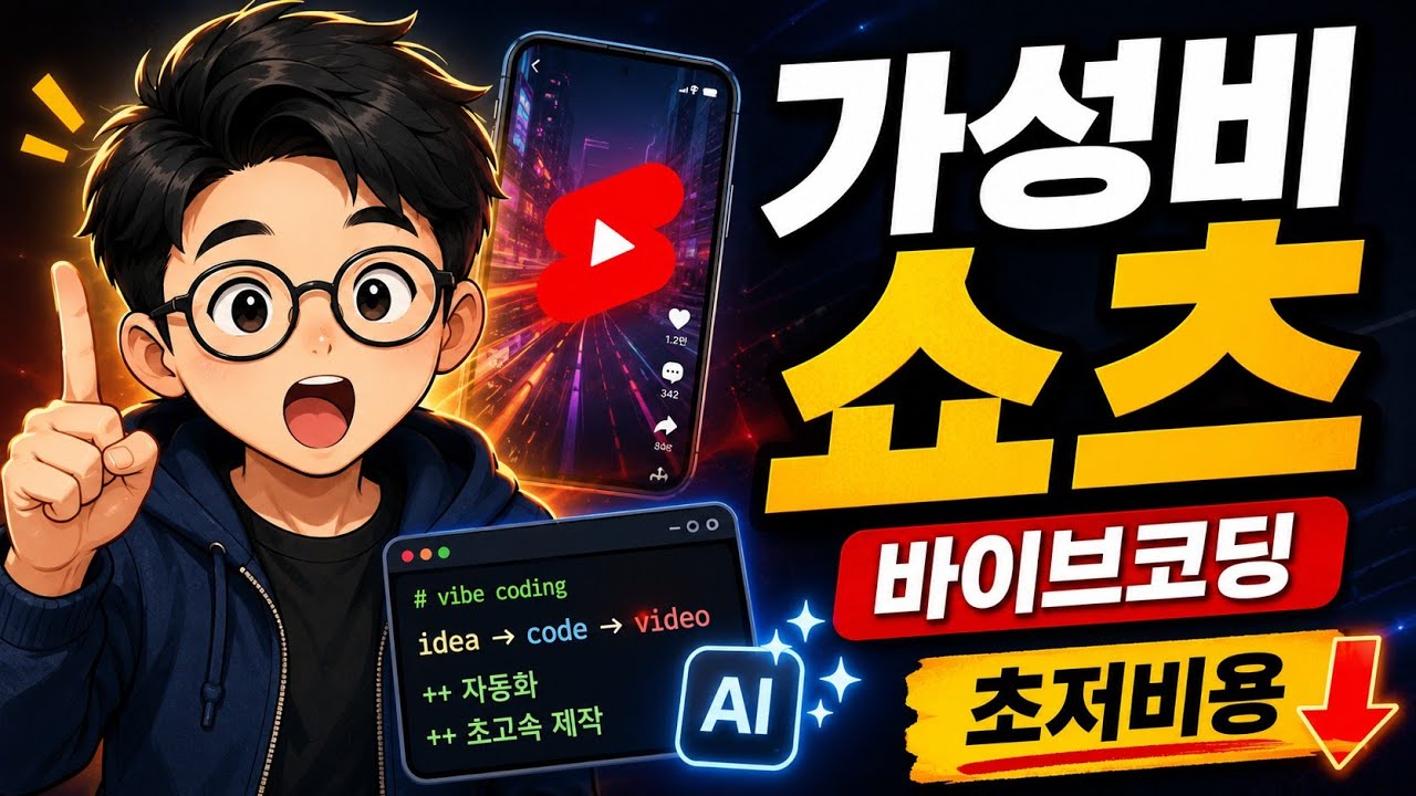 바이브코딩으로 가성비 쇼츠 자동화 만드는 법