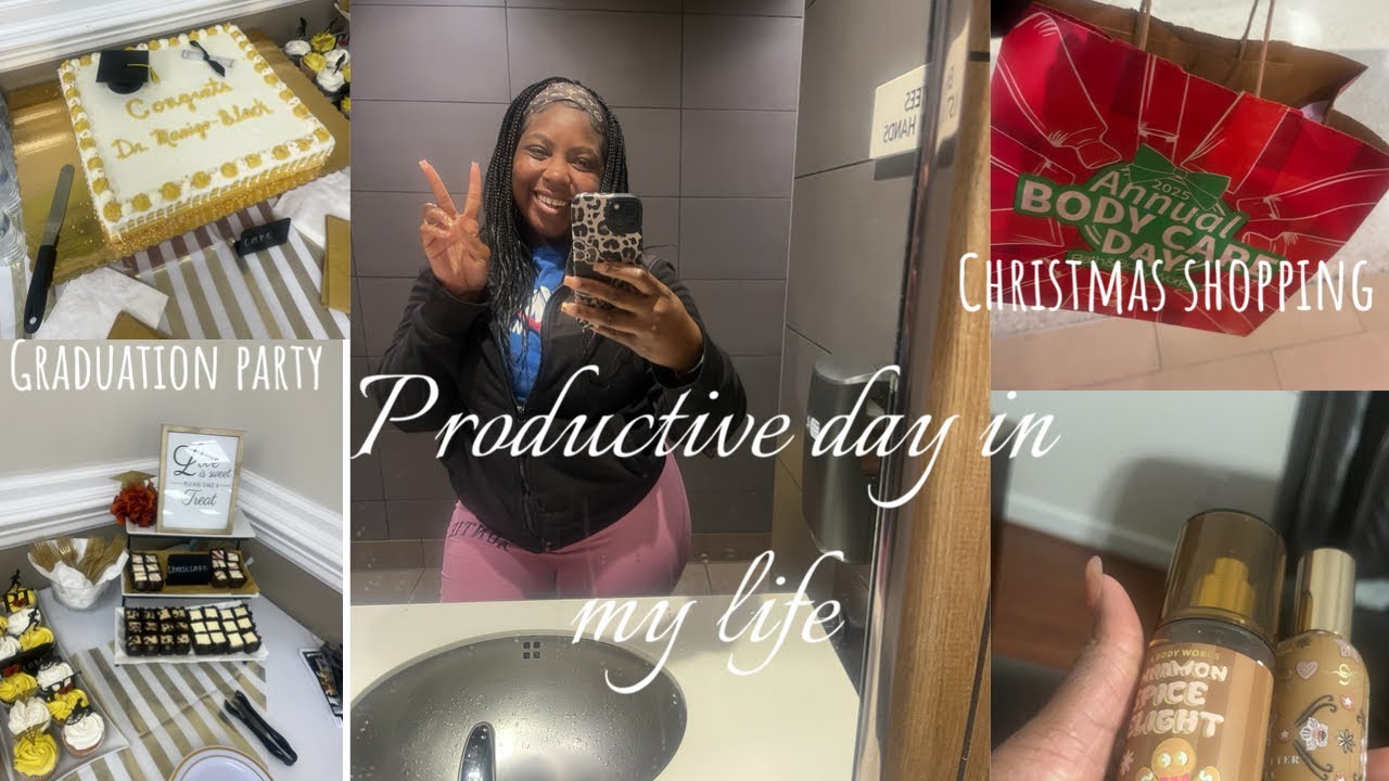 VLOGMAS DAY 13: LETS GO CHRISTMAS SHOPPING +GRADUATION PARTY AND MORE !!!!! 